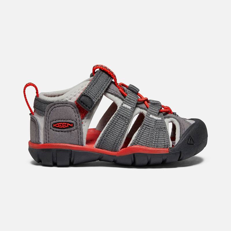 Keen Seacamp II CNX Baby Sandalen Kinder DE-46072 Magnet/Drizzle - Keen Kinderschuhe Grau